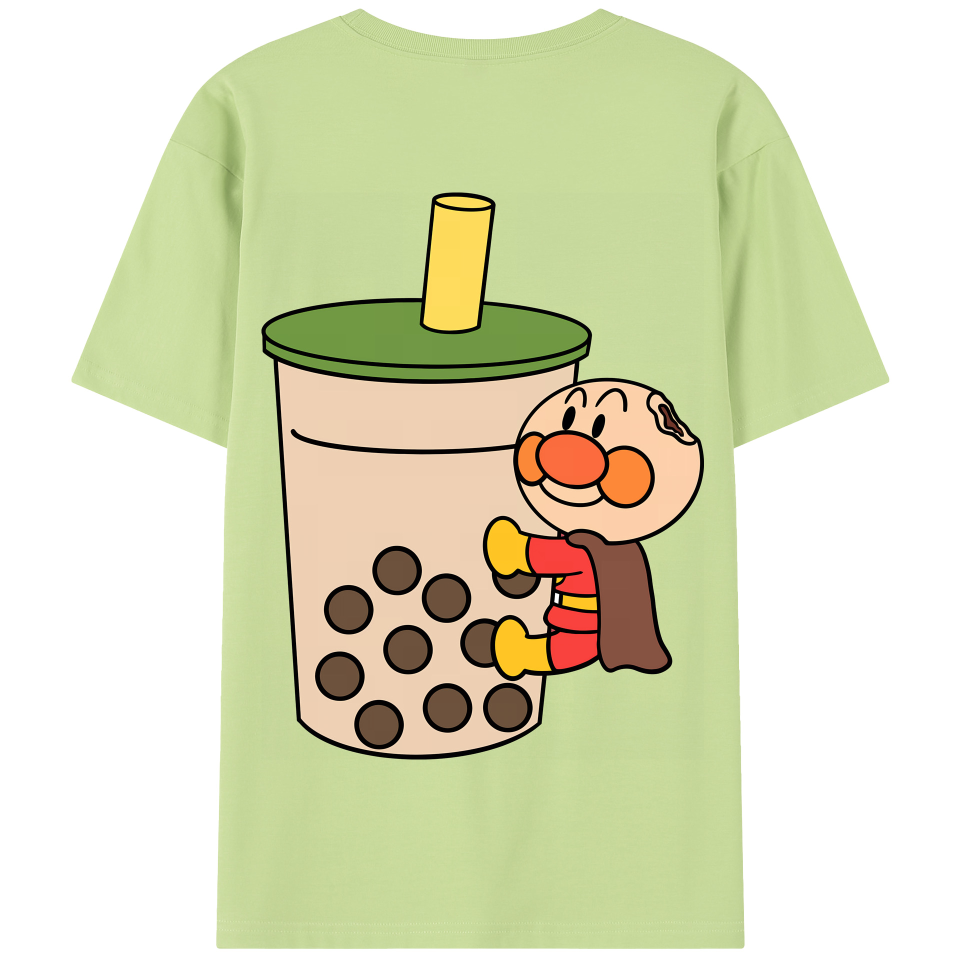 （画像用） アンパンマン Anpanman 綿100％半袖Tシャツ（背面プリント）